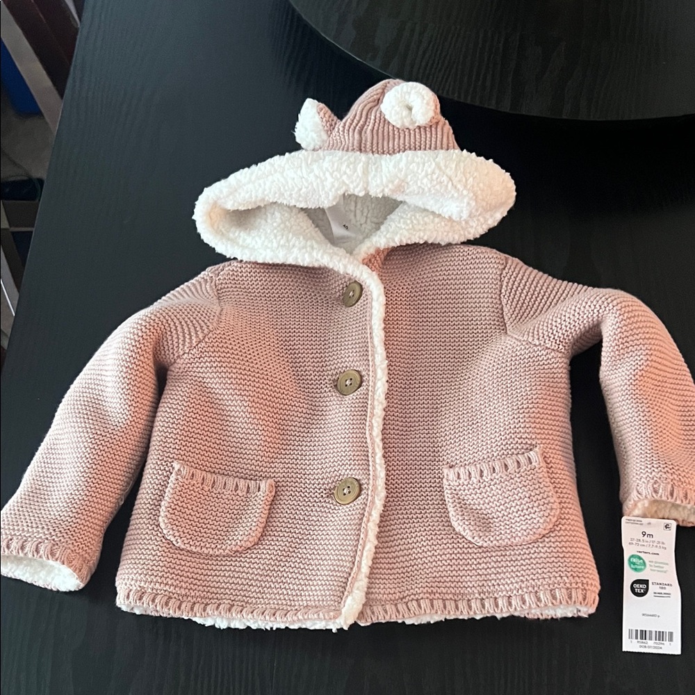 Carter's Black and Cream Baby Jacket